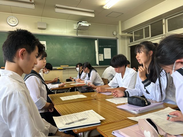3年生が1年生指導